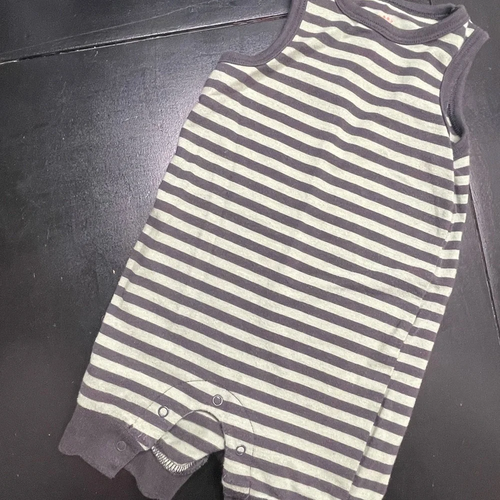Baby Boy Summer Bundle Striped and Graphic Romper Set